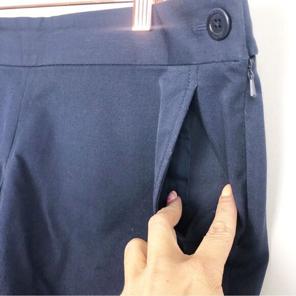 LILLY PULITZER | Sloane True Navy Blue Solid Side Button Shorts Women’s Size 8 - Picture 5 of 11